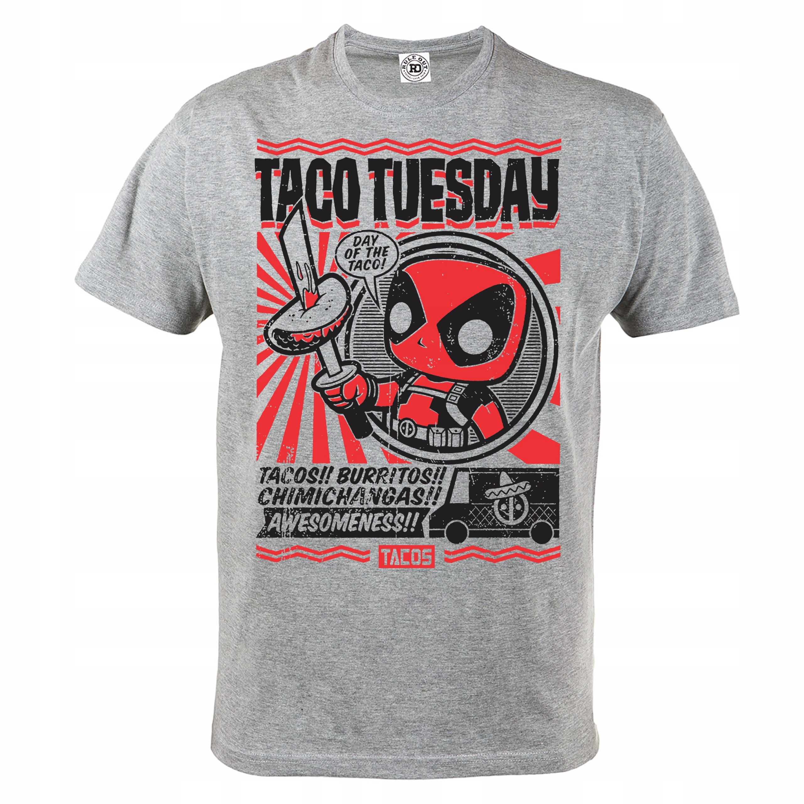 

Koszulka Bawełniana Deadpool Taco Tuesday DP09