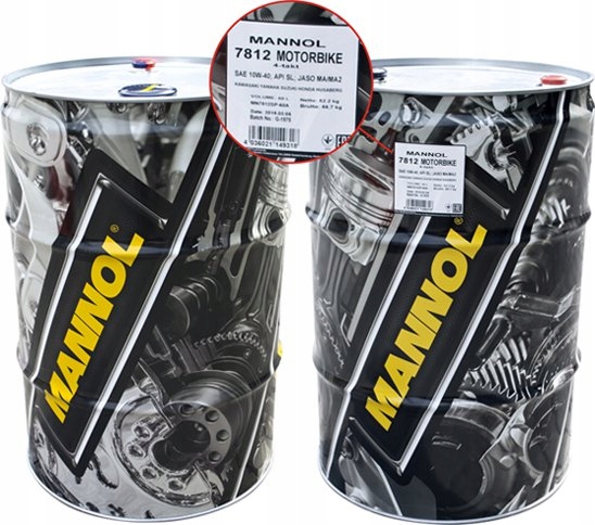 OLEJ MANNOL 10W40 60L MOTORBIKE 4T ESTER Mannol 60 l 10W-40