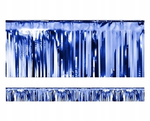 

Kurtyna party niebieska dekoracja urodziny roczek