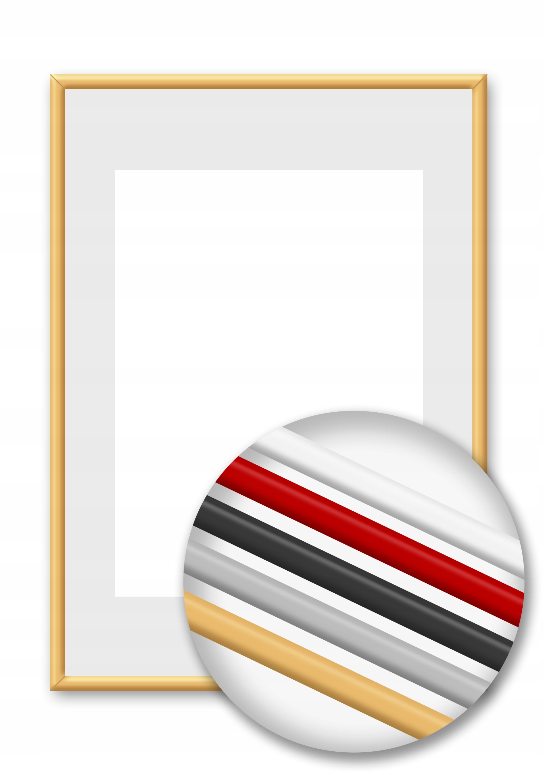 RAMA ALUMINIOWA 40x50 cm - RAMKA 50x40 - 5 KOLORÓW Model RAMA ALUMINIOWA 40x50