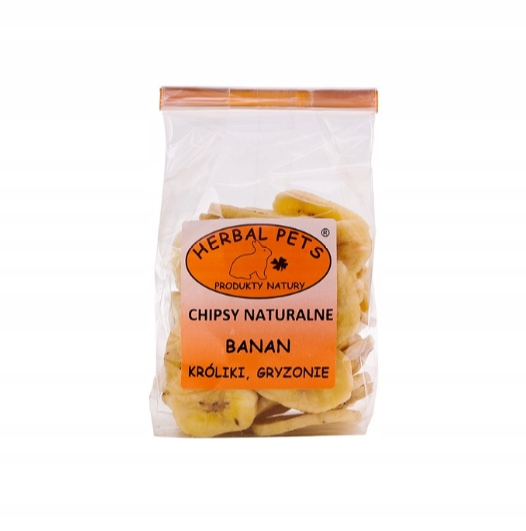 Herbal Pets Chipsy naturalne Banan 75g