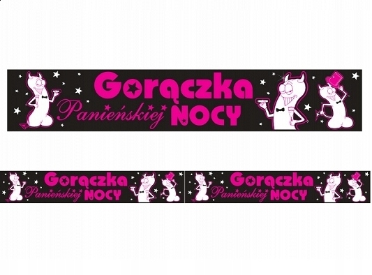 

Taśma Na Wieczór Panieński Gorączka Nocy 1M Szarfa