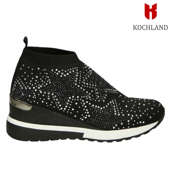 Venezia 19037 CALZ czarny r.38 materiał cekiny Marka VENEZIA