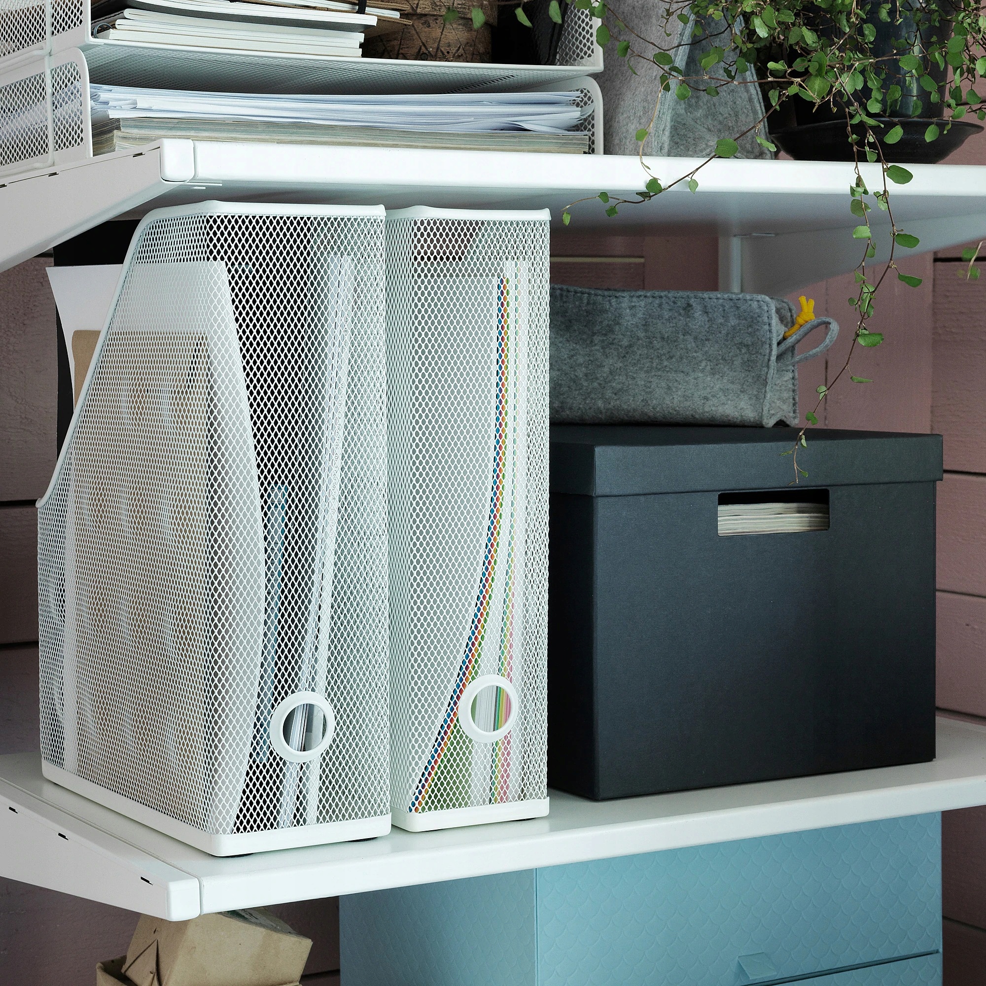 IKEA DRONJONS segreator 2 szt. BIAŁY Format A4