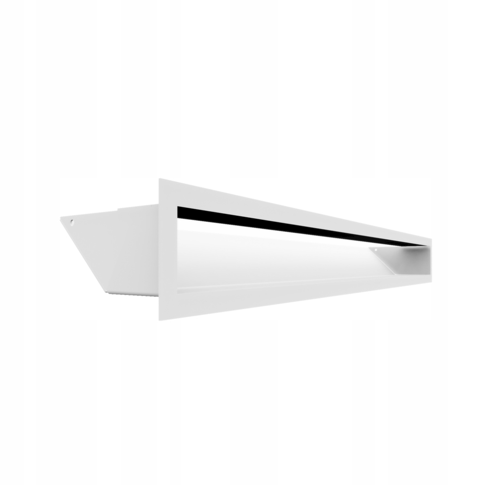 Ventilační Krbová Mřížka Luft pro krb Sf 90x800 bílá 9x80 kovová