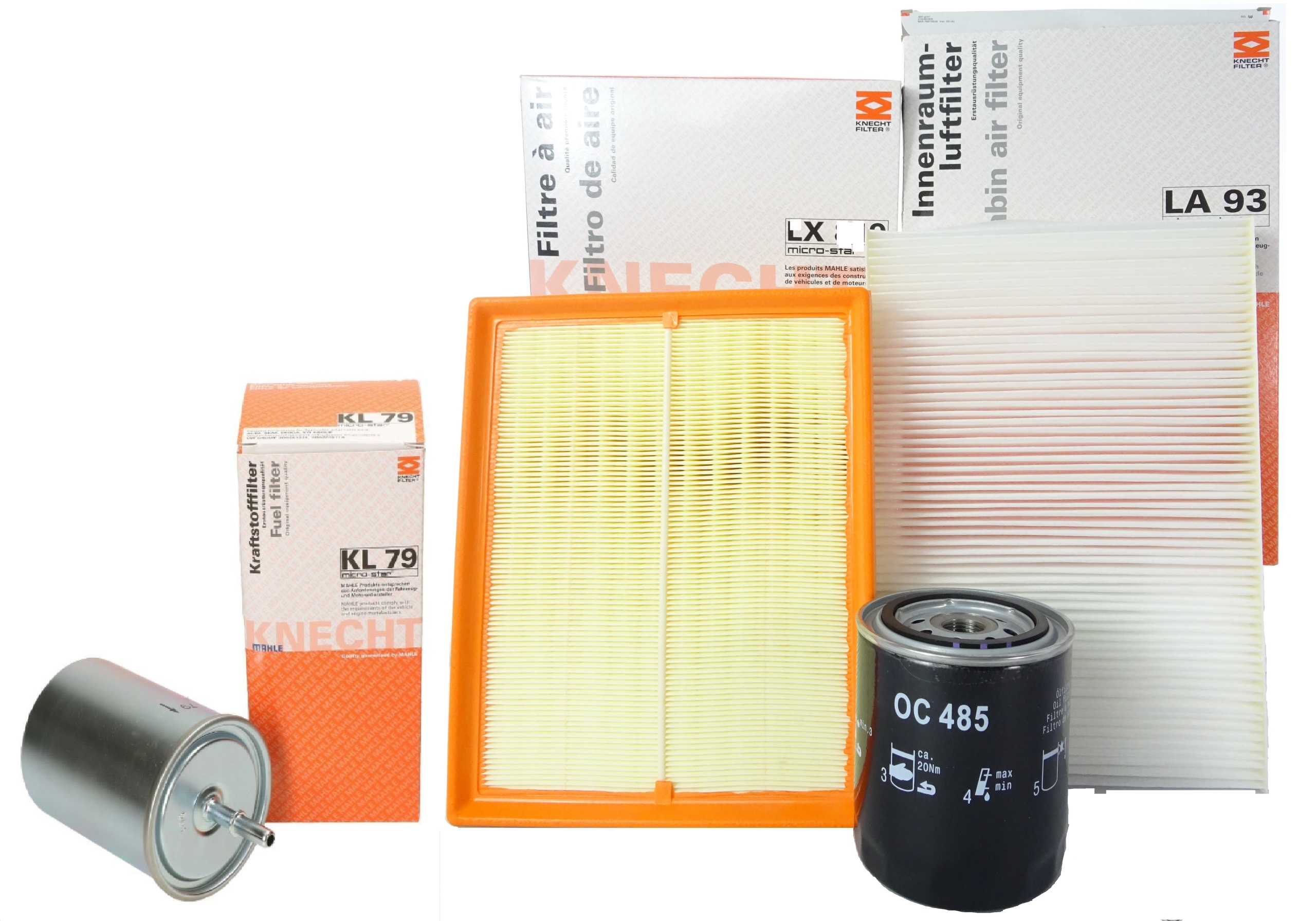 

Filtry Zestaw Knecht Audi A4 B6 B7 3.0 Asn Avk Bbj