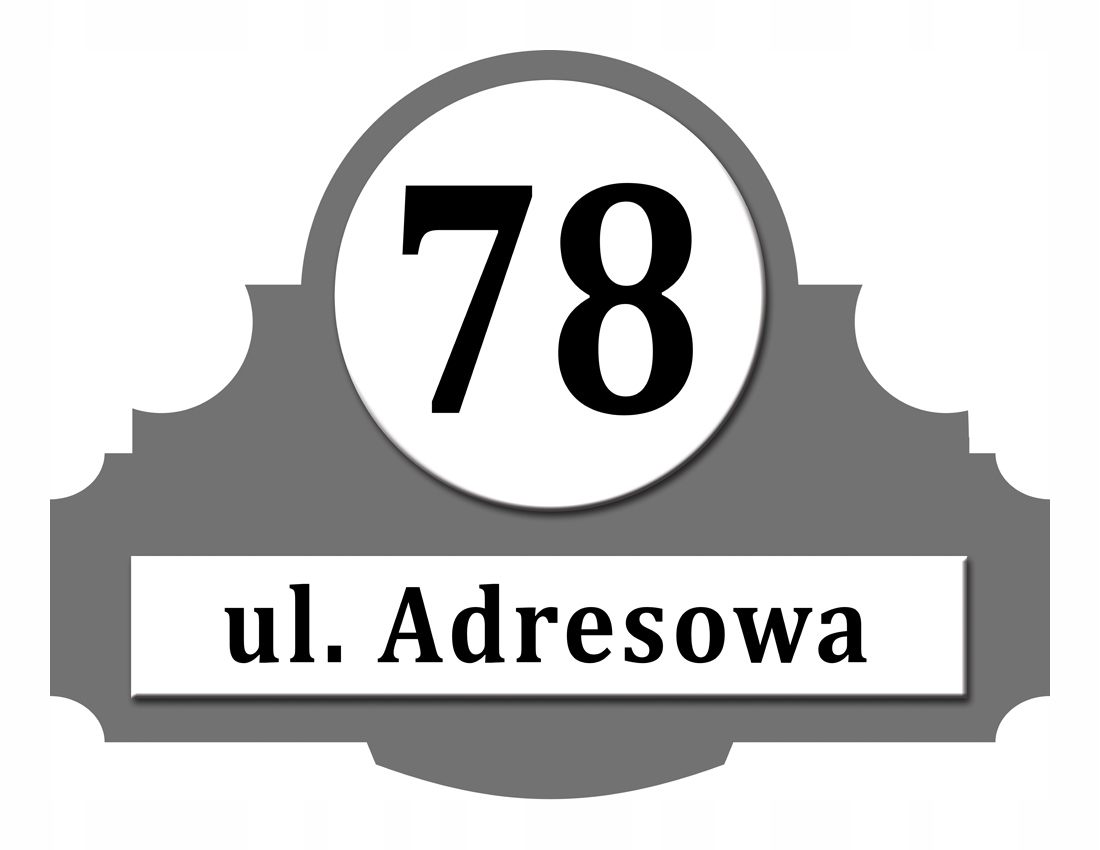 

Tabliczka Adresowa Adres Numer Na Dom znak ulica