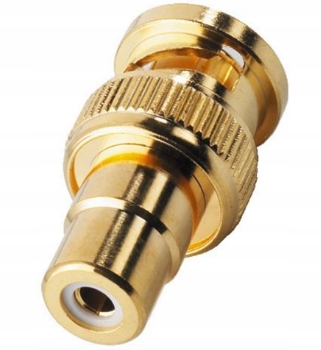

Adapter wtyk Bnc gniazdo Rca chinch Gold (4682)