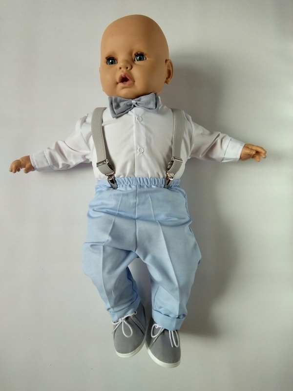 Garniturek do chrztu, ubranko, komplet, SZELKI 80 Płeć Chłopcy