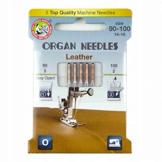 

Igły Organ półpłaskie do szycia skór mix Eco Box