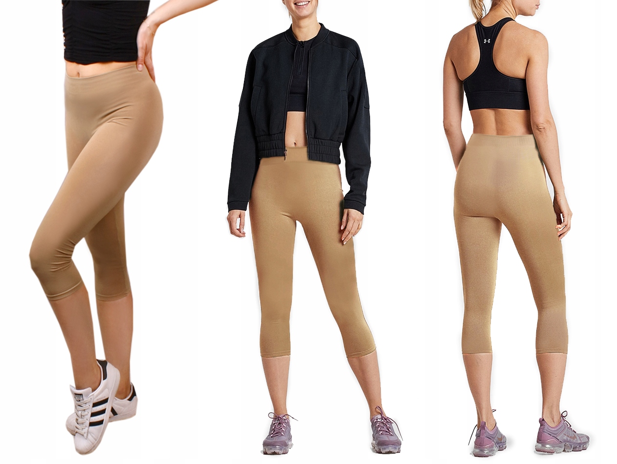

Legginsy Fitness za kolano Rybaczki beige 51 S/m