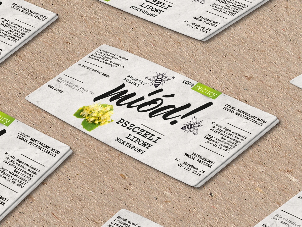 

Personalizowane Etykiety Naklejki na Miód 105 szt