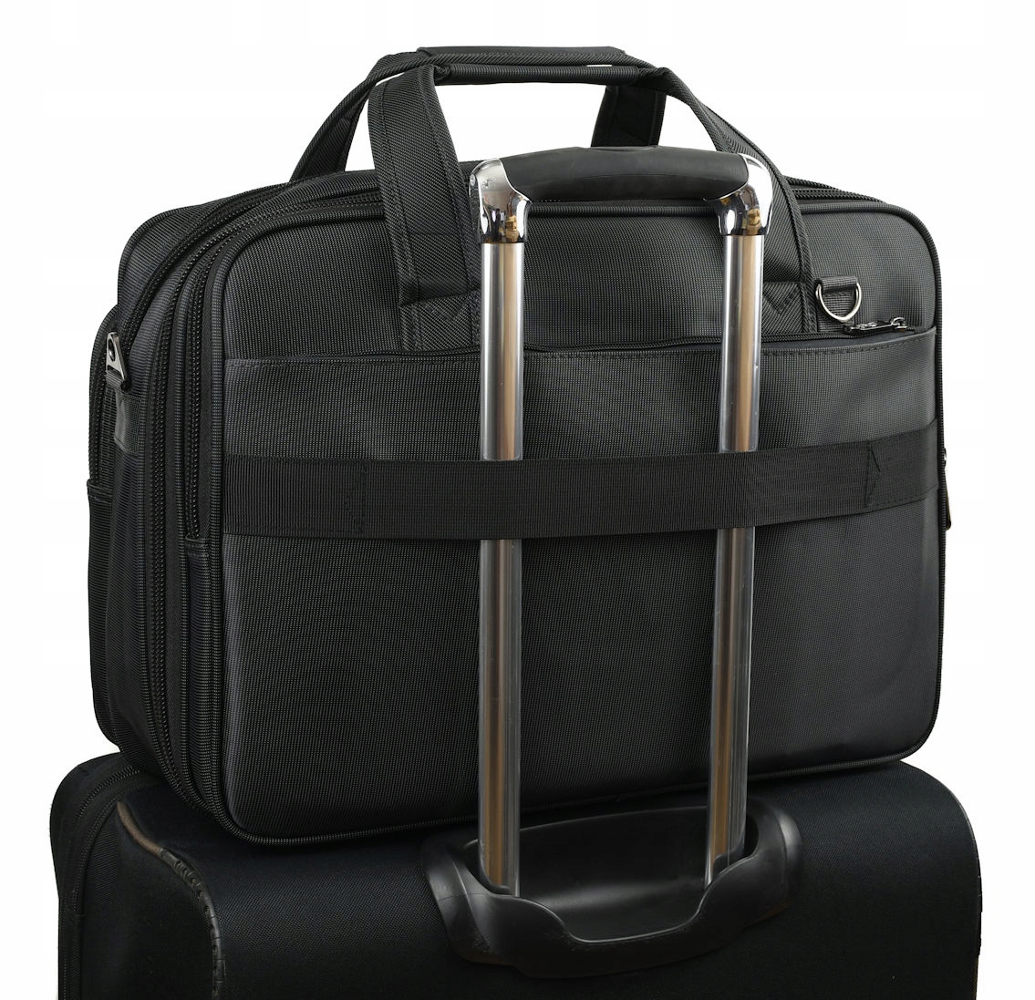 TORBA TECZKA MĘSKA NA RAMIĘ DO PRACY NA LAPTOP Głębokość (krótszy bok) 15 cm