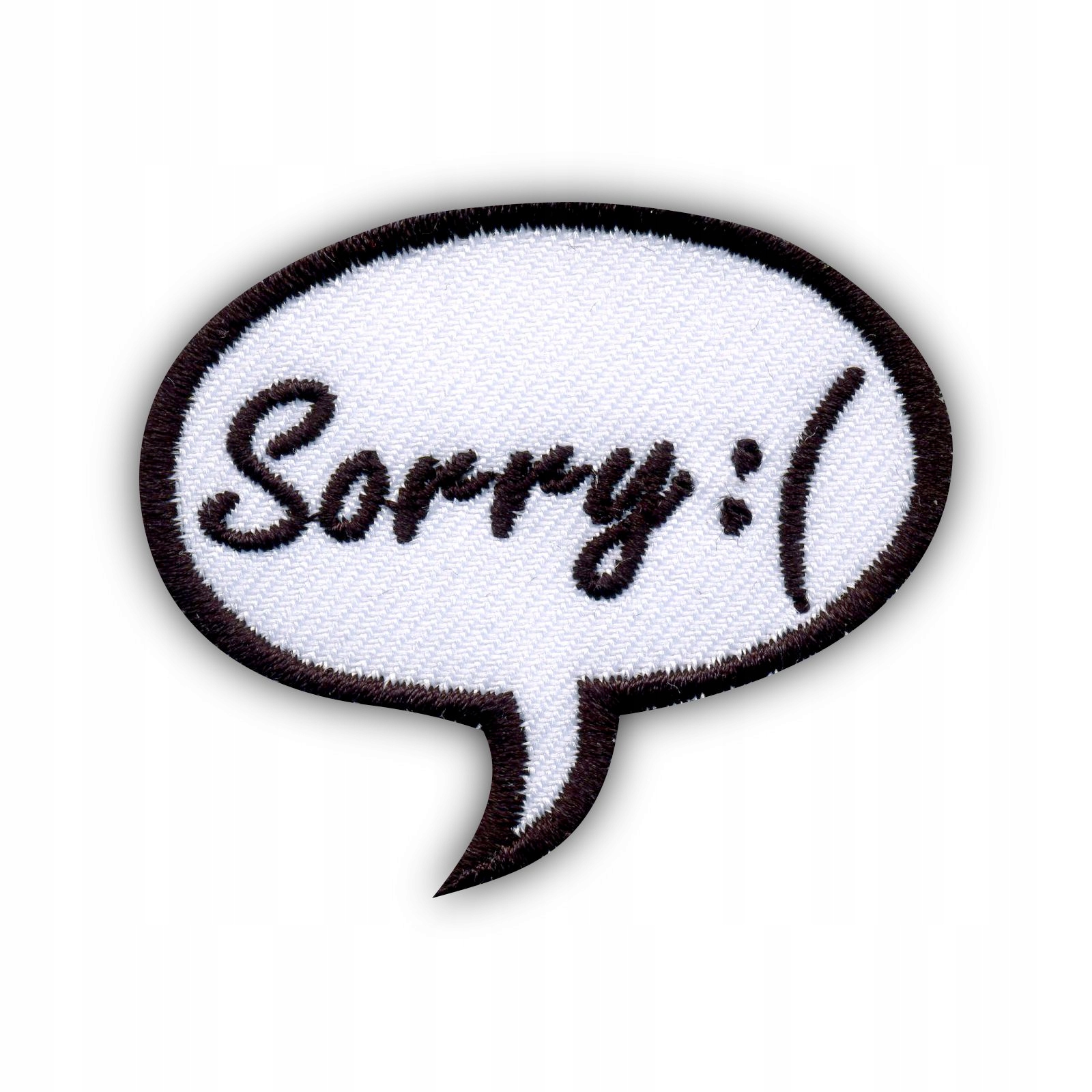 

Naszywka Dymek- Sorry:( chmurka komiks przepraszam
