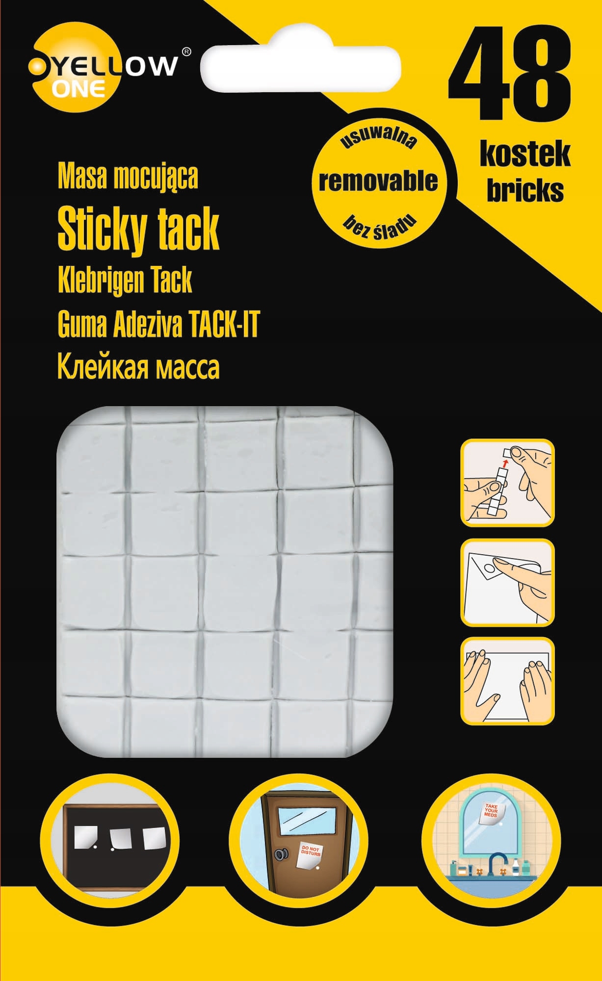 

Masa Mocująca Yellow One 50G Solidna 48 kostek