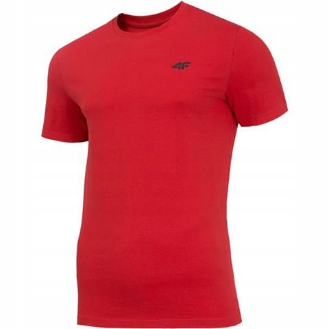 

4F T-shirt Koszulka H4Z19-TSM070 Czerwona S