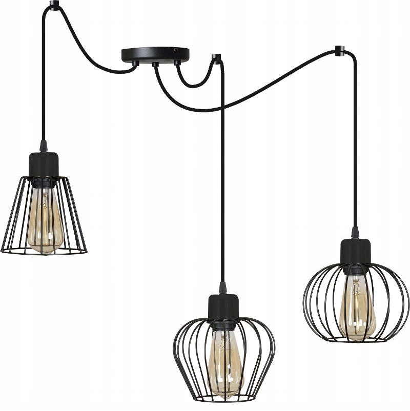 

Lampa Wisząca Sufitowa Pająk Żyrandol Loft Led