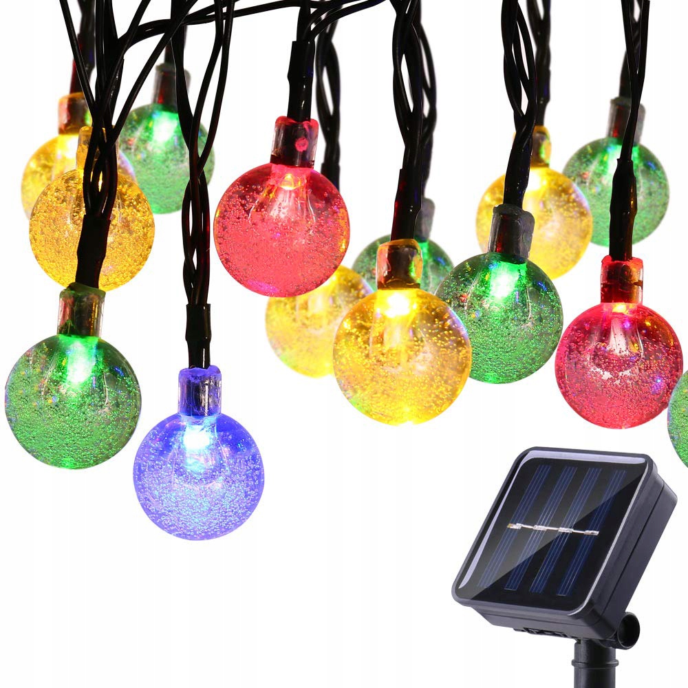 

30 Led 6.5 M Lampki Solarne Ogrodowe Żarówka Lampa