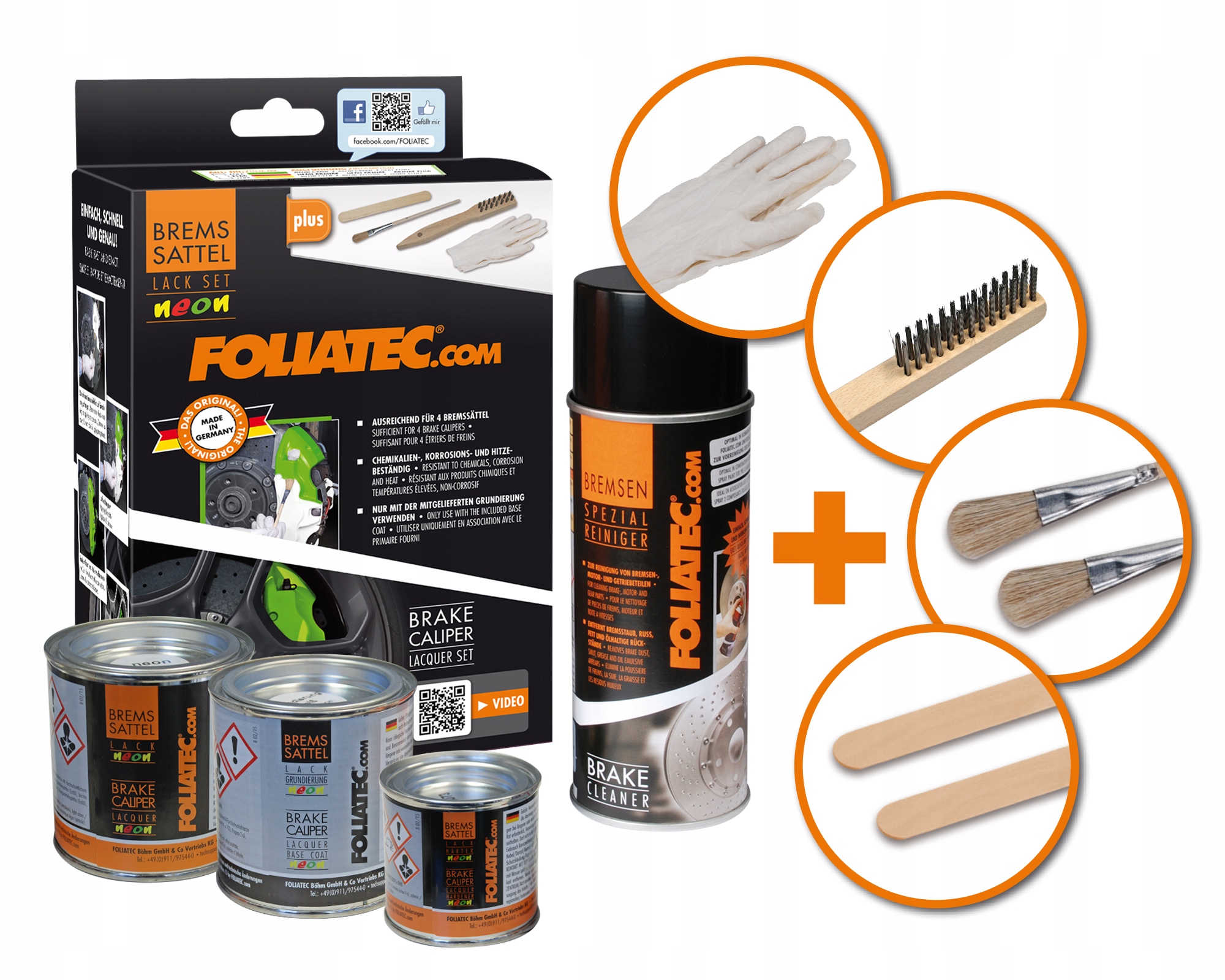 Foliatec lakier farba do zaciskow zielony neon