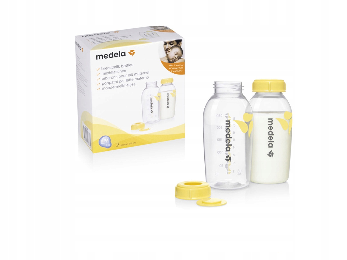 

Medela 2x Butelka Na Pokarm Z Nadrukiem 250ml
