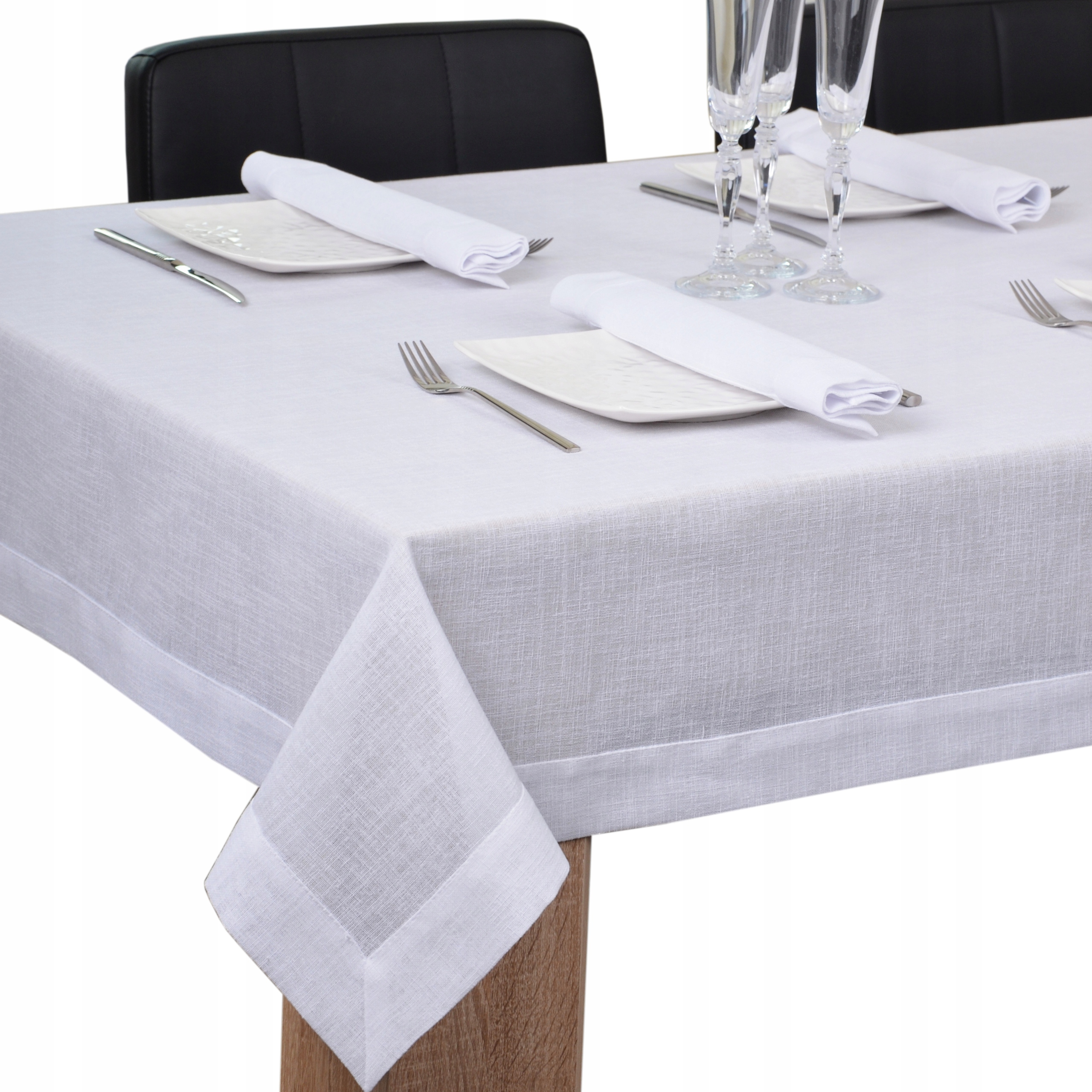 

obrus plamoodporny gładki Asia 260x140 biały
