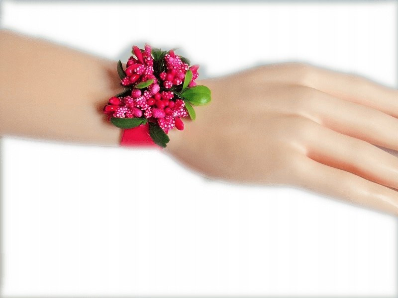 

K 12 K * Kotylion bukiecik na rękę ślub studniówka