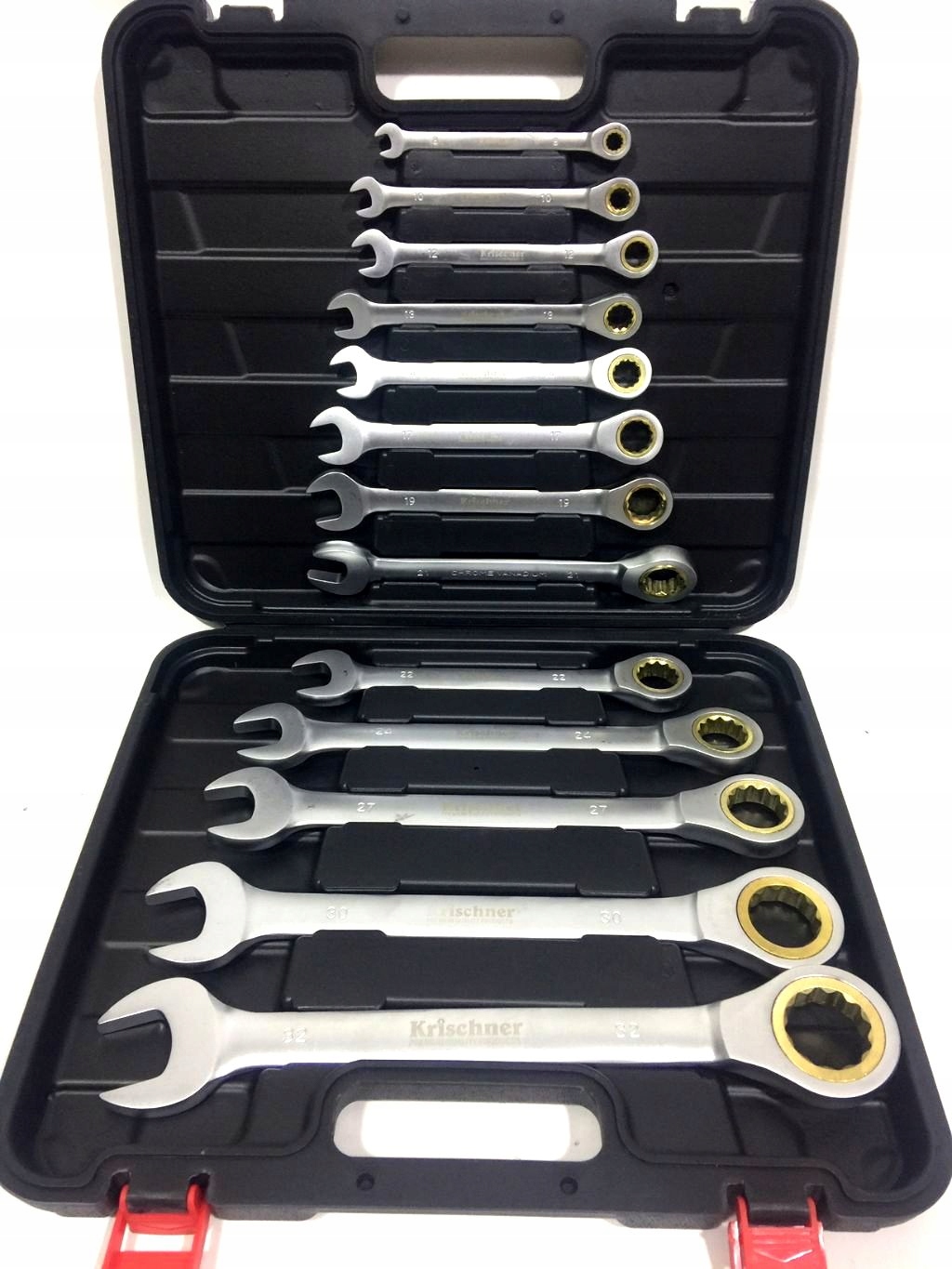 KLUCZE PLASKO OCZKOWE 8 32MM Z GRZECHOTKA 2278