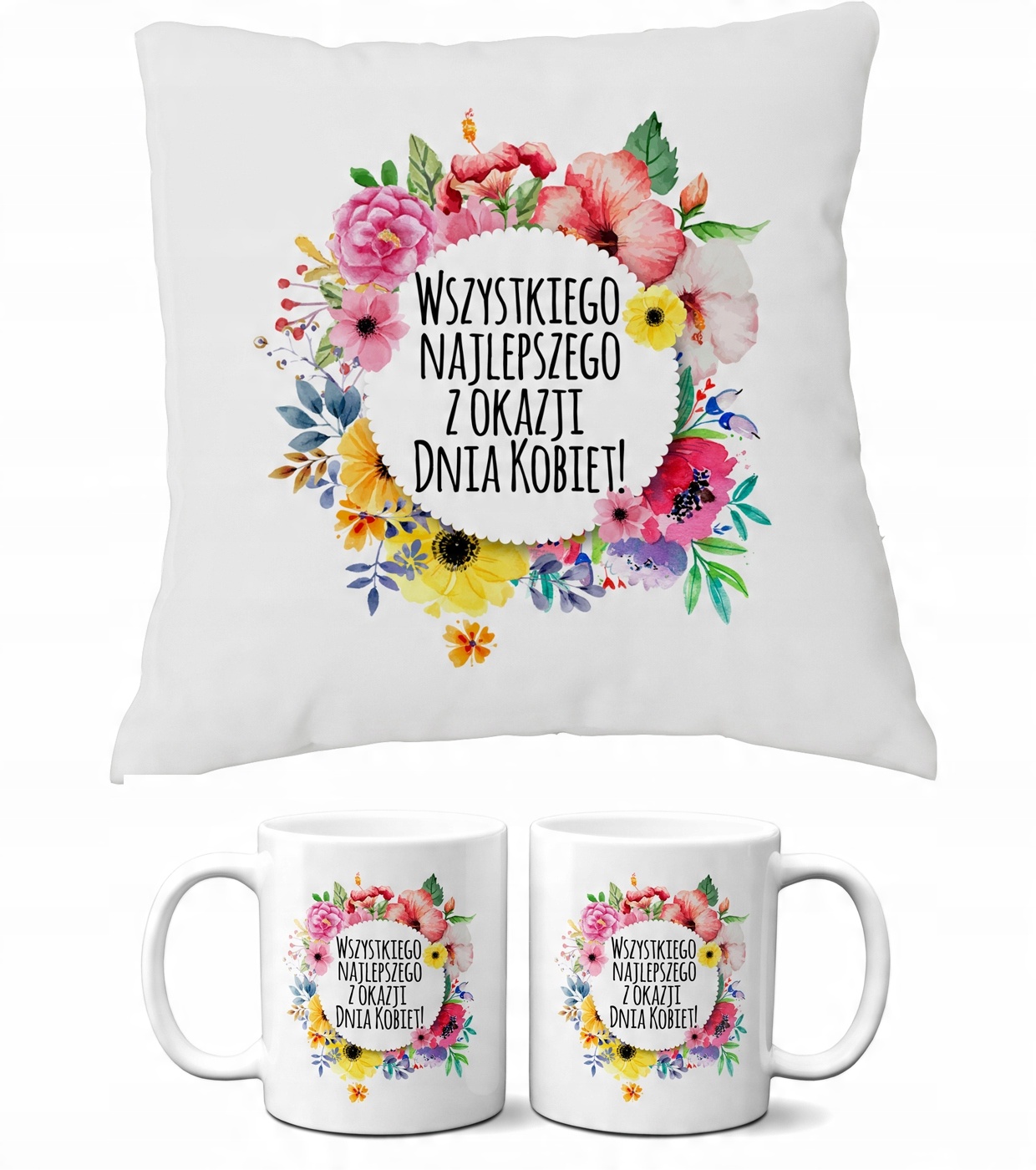 

Poduszka + Kubek Na Dzień Kobiet - Prezent!!