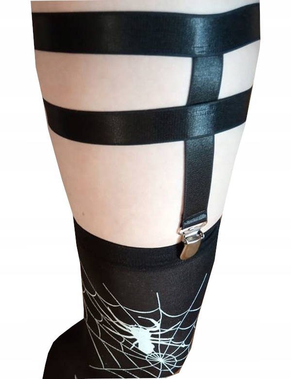 Podwiązka do pończoch rockowa punk PP002 S/M