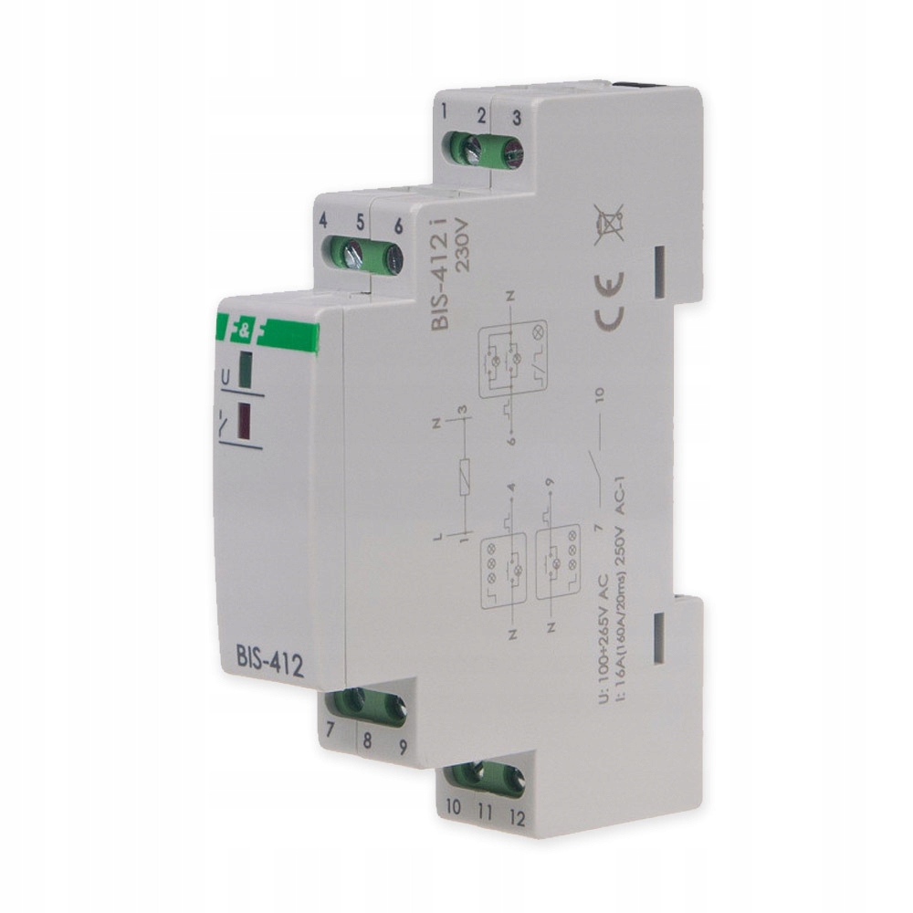

F&f Przekaźnik Impulsowy 1Z 160A BIS-412i 230V