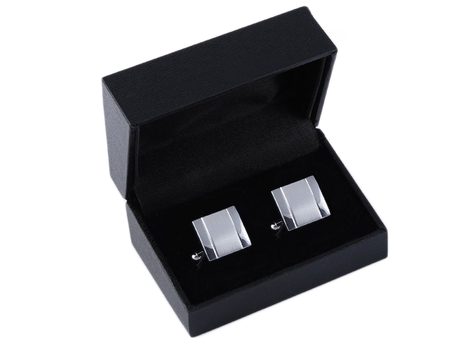 Eleganckie Spinki Spinka do Mankietów Koszuli Metal Męskie + PUDEŁKO s41 Marka Rene Chagal