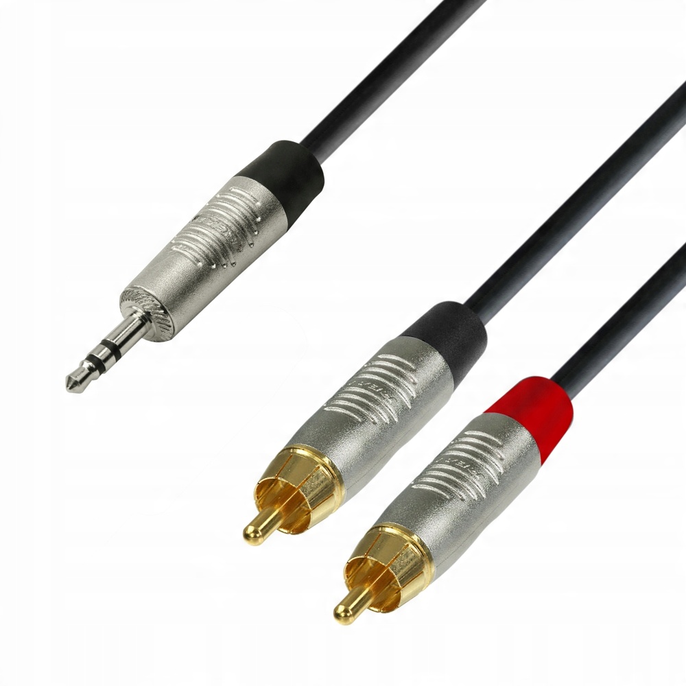 

Adam Hall K4YWCC Kabel Audio 2xRCA - Jack 3.5 6m