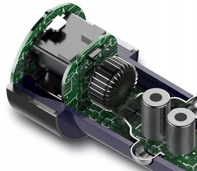 Ładowarka SAMOCHODOWA USB szybka 2 X USB HAMMER Napięcie wyjściowe 5 V