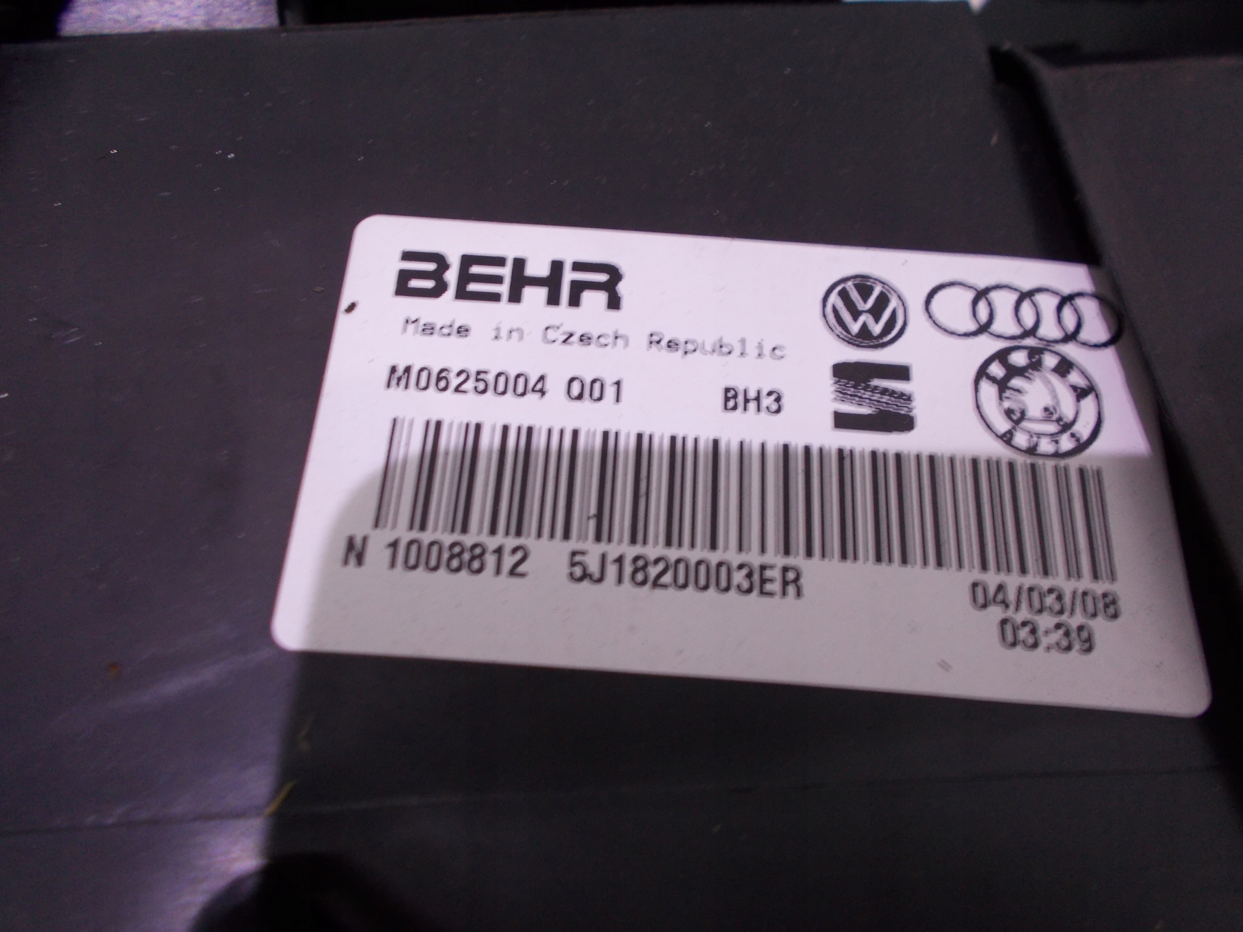 SKODA FABIA II ROOMSTER HEATER HEATING 08R
