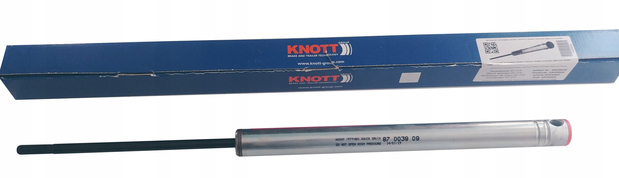 AMORTYZATOR SILOWNIK DO KF 27A KNOTT M12 oryginaln