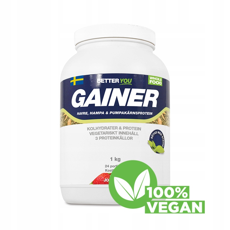 Veganský Gainer Oves Dýně Konopí Organic Švédsko