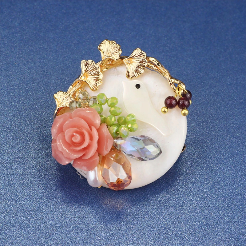 2w1 EKSKLUZYWNA BROSZKA KWIAT HANDMADE ŻYWICA(332) Płeć kobieta