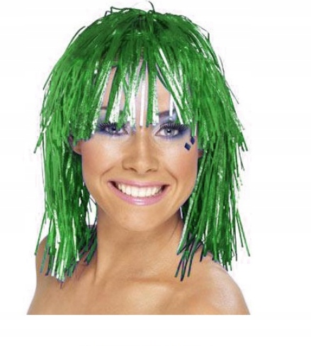 

Zielona Peruka Foliowa Karnawał Panieński Party