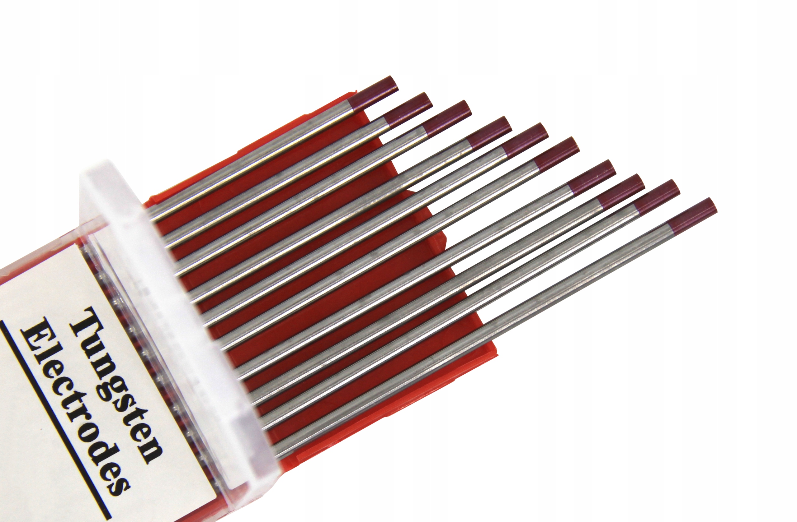 10x Elektroda wolframowa TIG czerwona 2,4mm x175mm