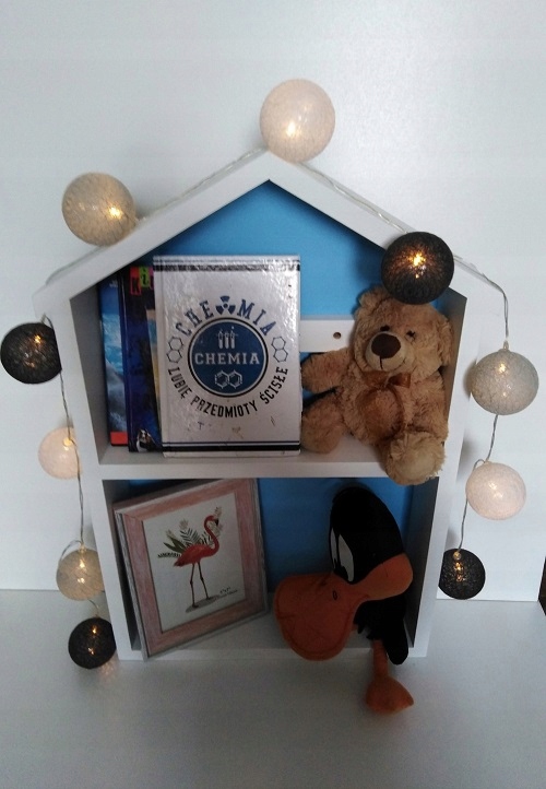Półka domek Kolekcja Książka