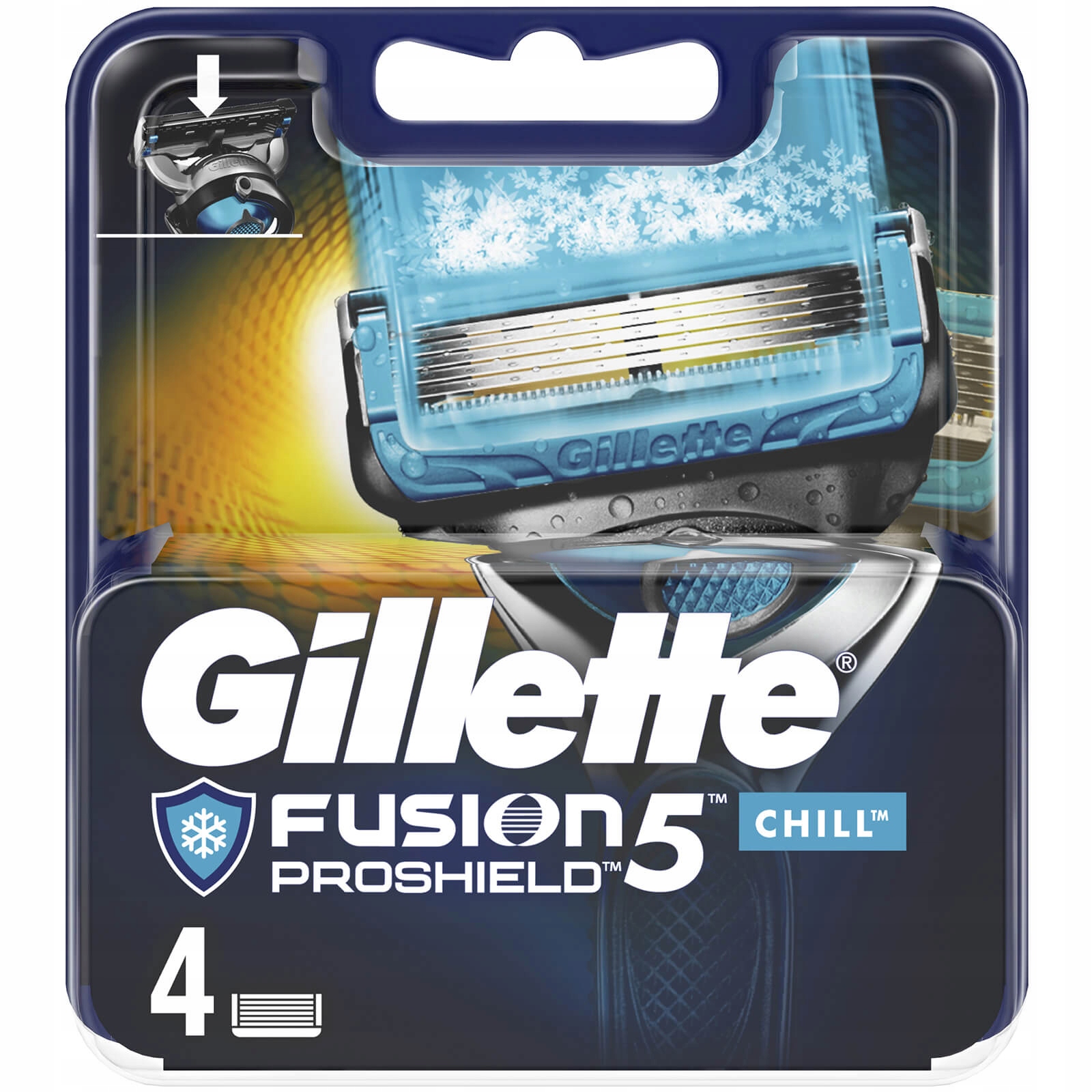 Gillette Fusion 5 nové Proshield Chill čepele 4 ks