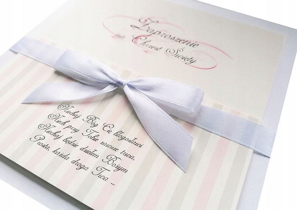 Zaproszenia, zaproszenie na Chrzest, Chrzciny ZPH4 Kolor inny kolor