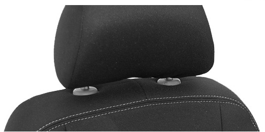 Pokrowce na fotele samochodowe szyte na miarę RENAULT MEGANE III ŻAKARD Kolor obszycia szary