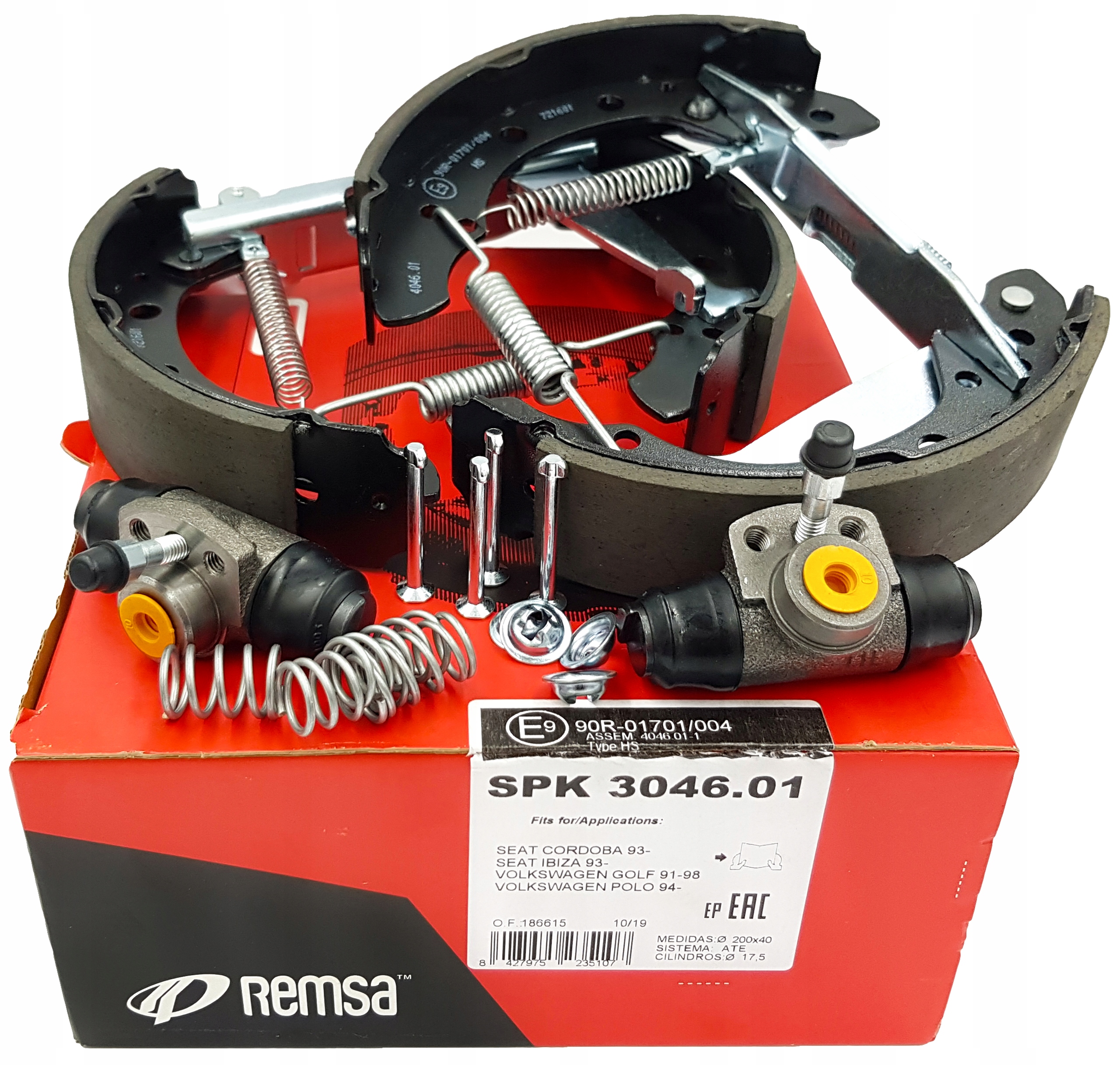 304601 - ТОРМОЗНЫЕ КОЛОДКИ ДЛЯ SEAT IBIZA II III ТОЛЕДО