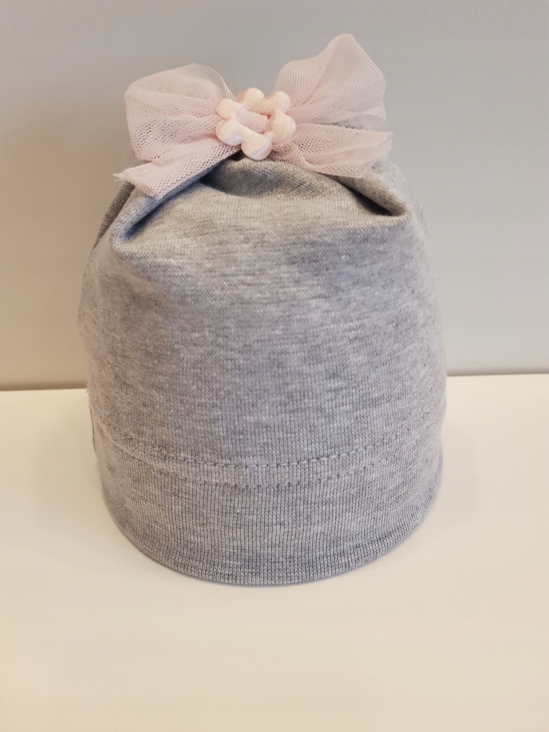 JESIEŃ CZAPKA KOKARDA TIUL 0-24M-CA PRODUCENT 3 WZ Rozmiar 34-50 cm