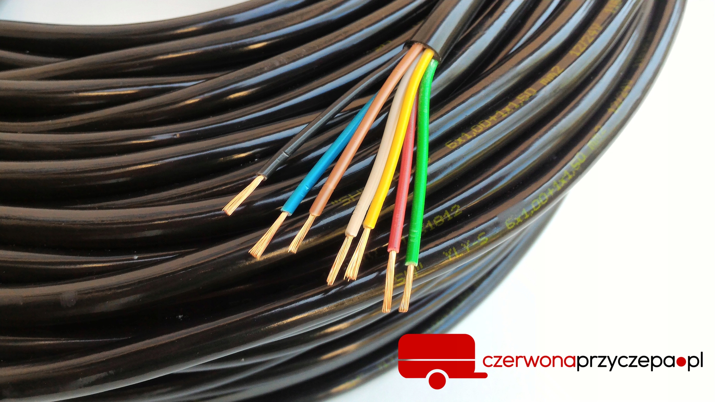 PRZEWÓD KABEL 6x1,0+1x1,5 wiązka PRZYCZEPY 7 żył Numer katalogowy części 1234456