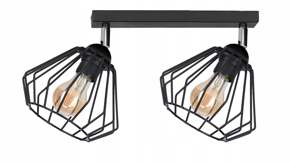 

Lampa sufitowa Wire 2 druciany klosz można Led