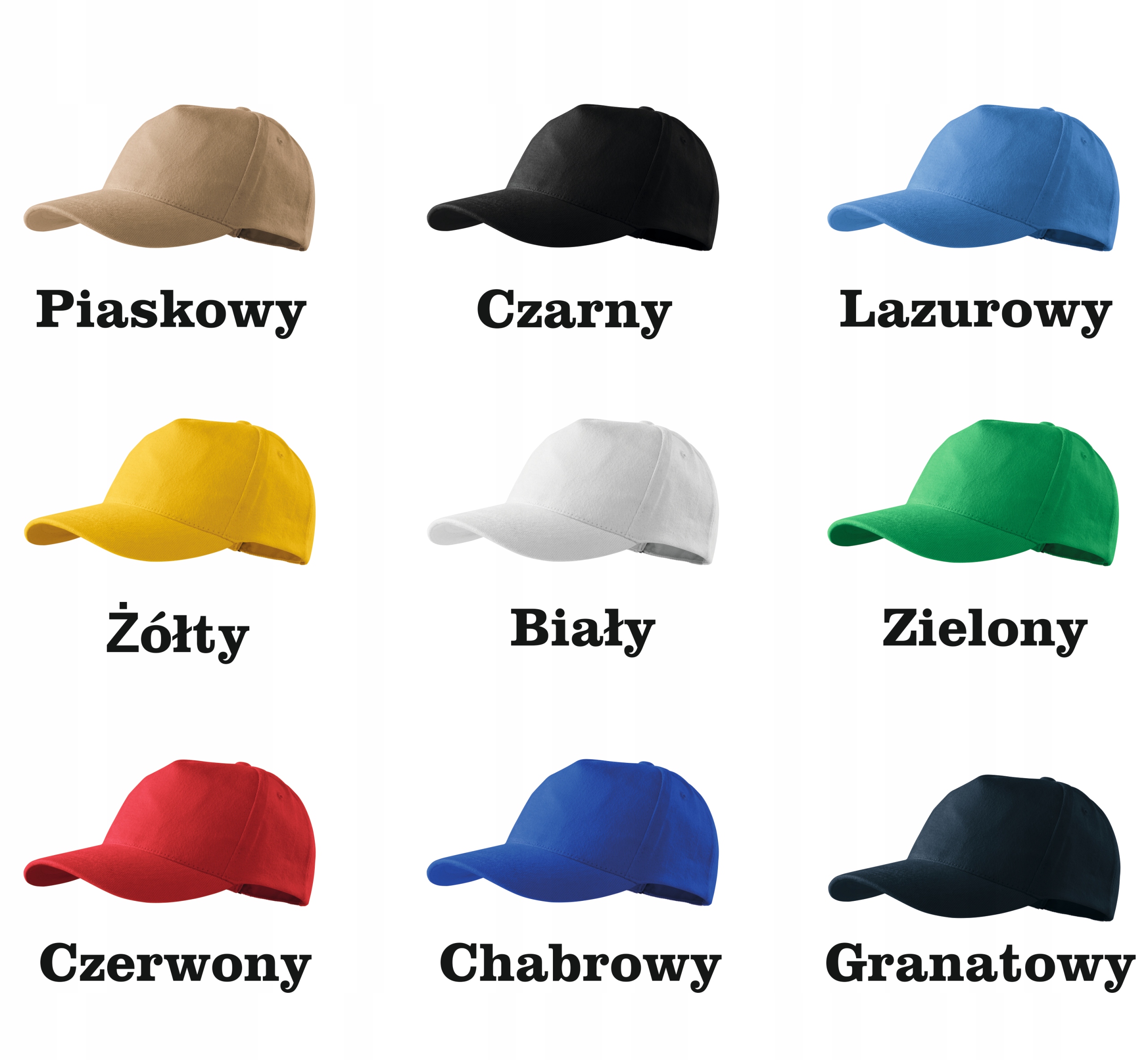 Czapka z daszkiem LOGO firmy Reklama Twój NADRUK Materiał dominujący bawełna