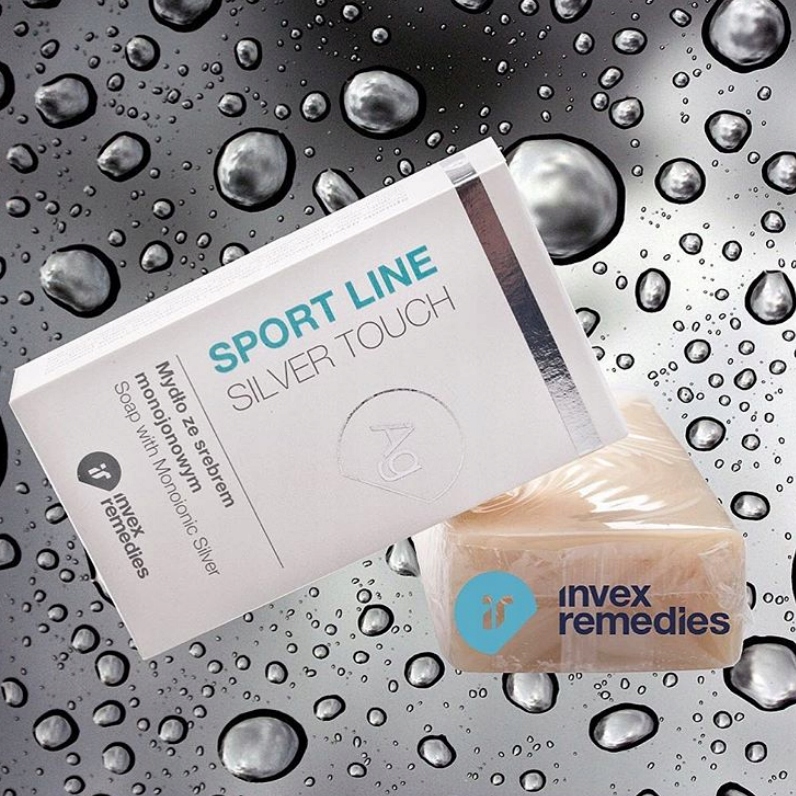 MYDŁO ZE SREBREM KOSTKA BEZ SLS, SLES 100g INVEX Marka Invex Remedies