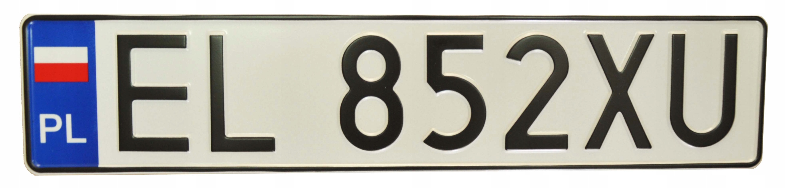 Polska Tablica Tłoczona Odblaskowa Aluminiowa Waga produktu z opakowaniem jednostkowym 0.2 kg